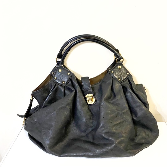 Louis Vuitton LV monogram L Hobo Mahina Leather Black - Picture 14 of 14